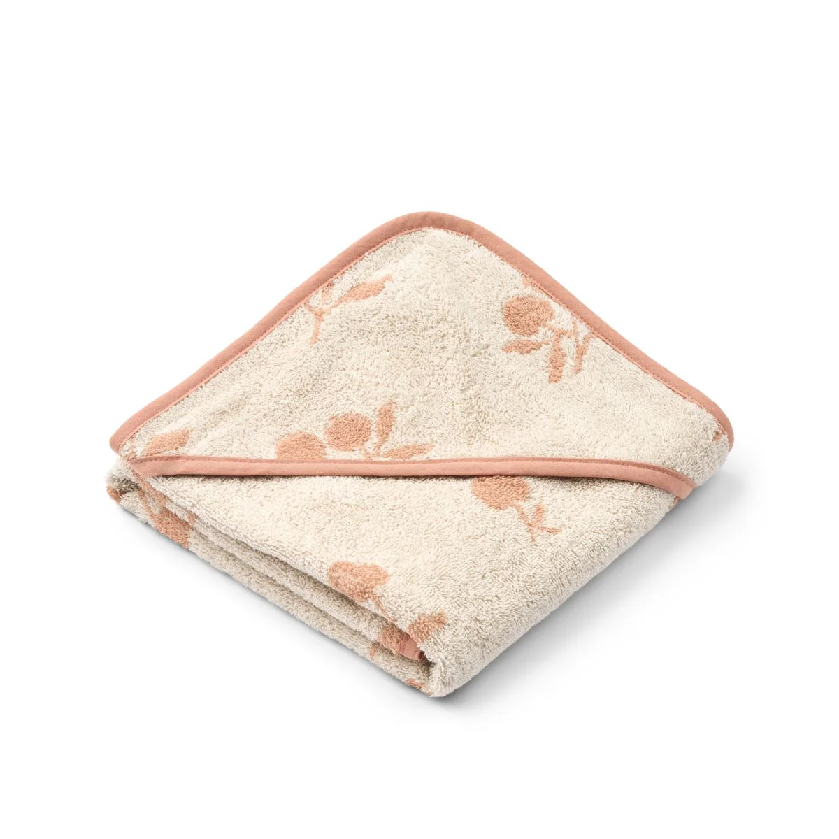 Alba Babyhandtuch mit Kapuze - Peach / Sea shell