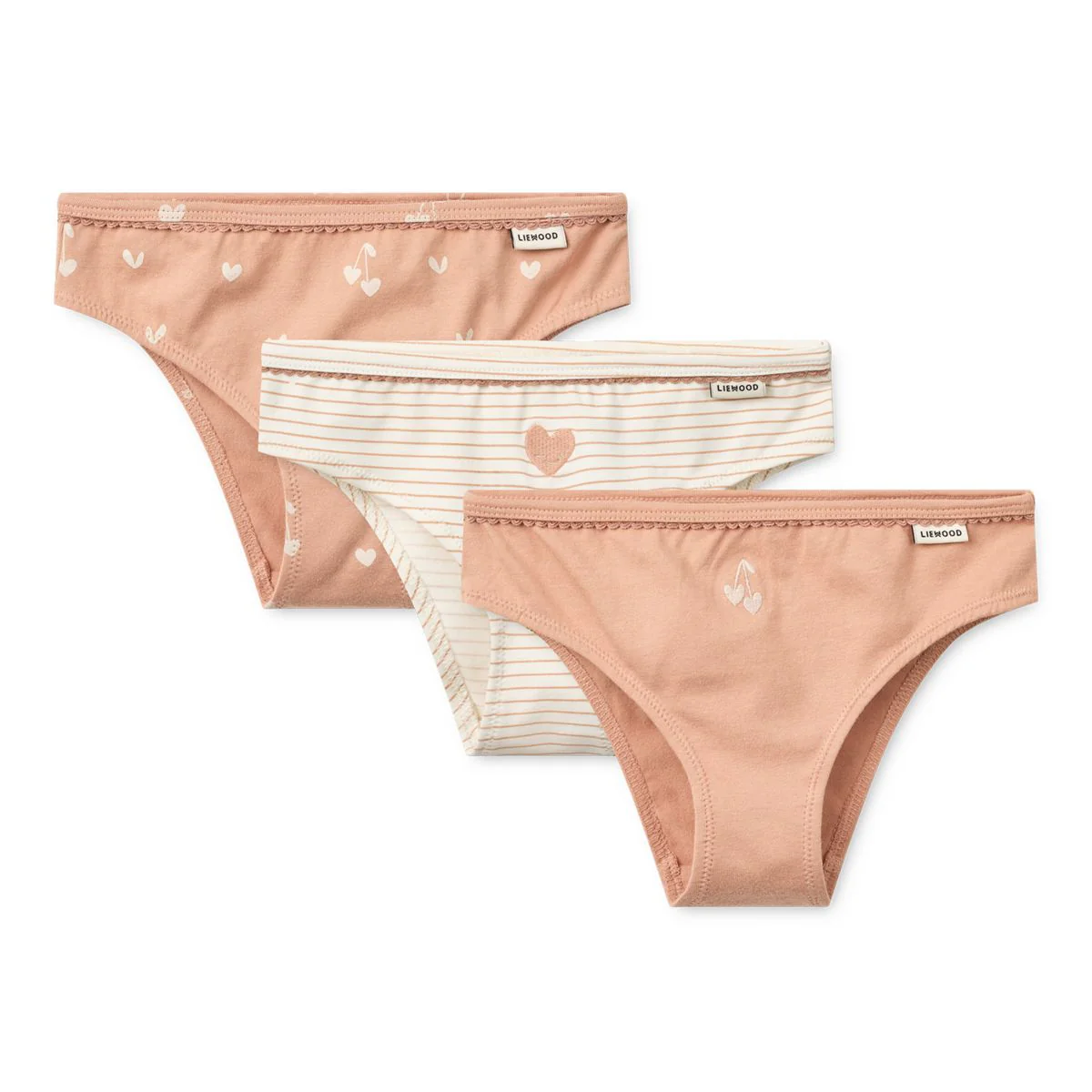 AYLIN Slips 3er-Pack - Sweethearts / Pale tuscany / stripe / heart / mix