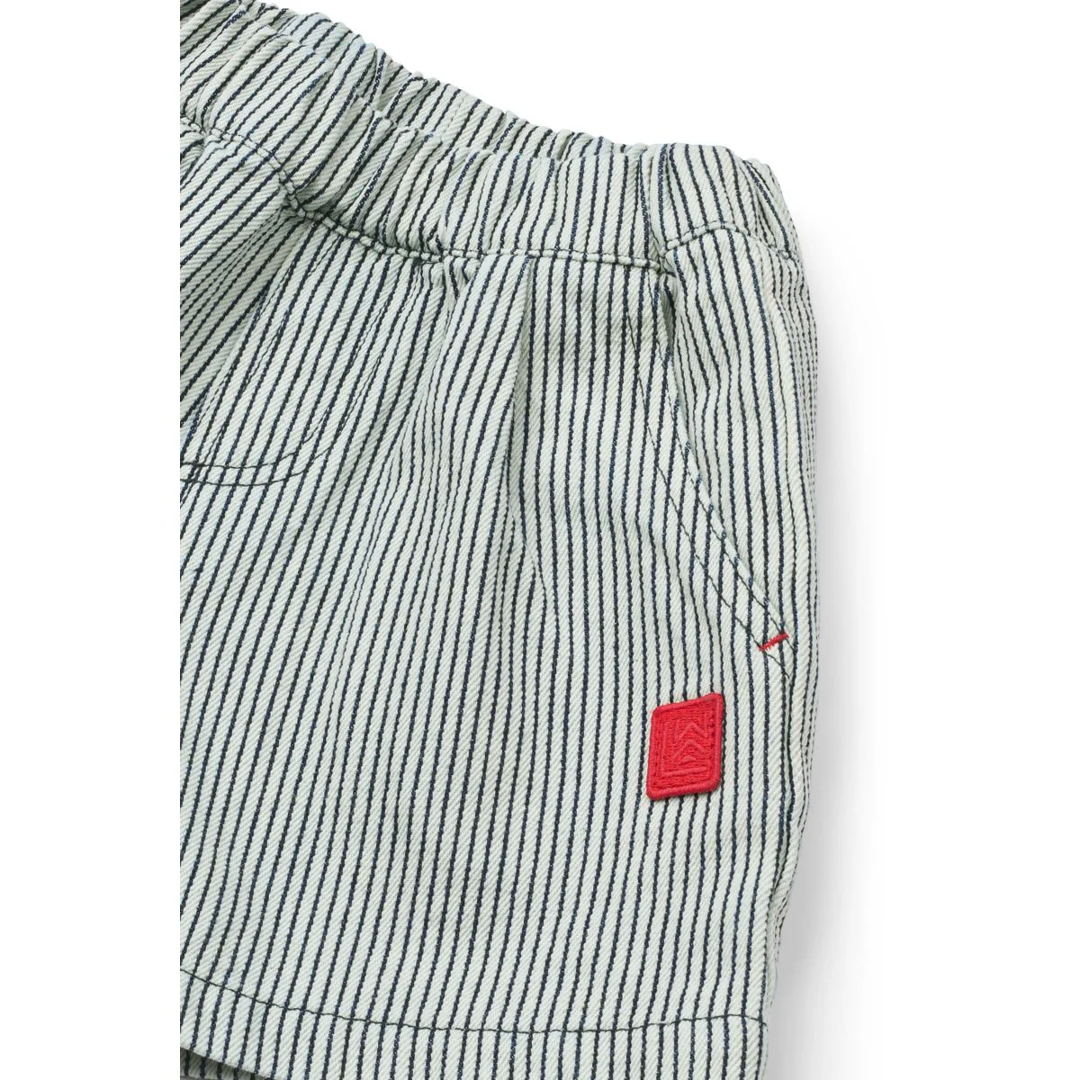 BORRISA gestreifte Denim-Shorts - Classic navy / Creme de la creme - Image 3