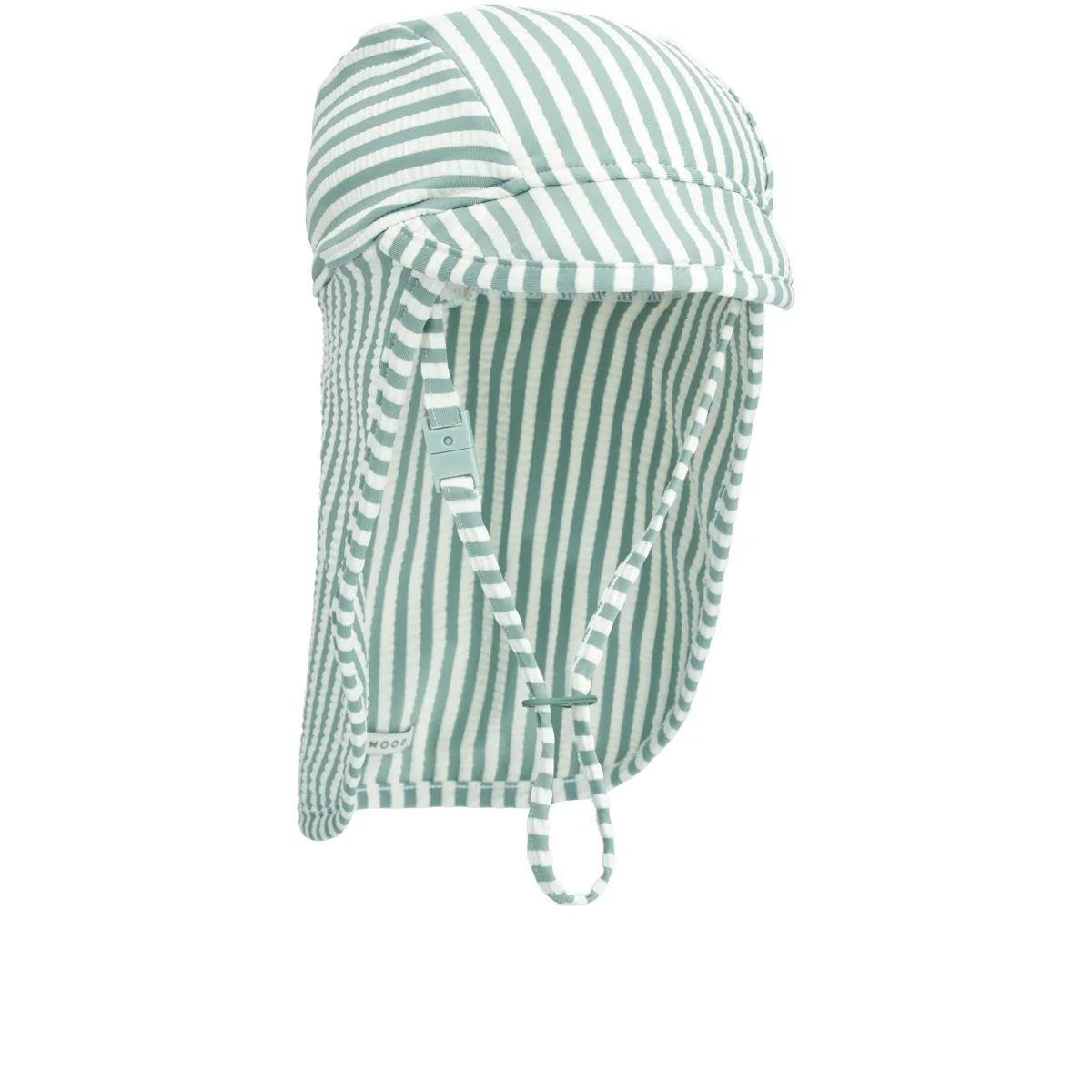 CECILIA Seersucker Hut - Stripe Peppermint / Crisp white