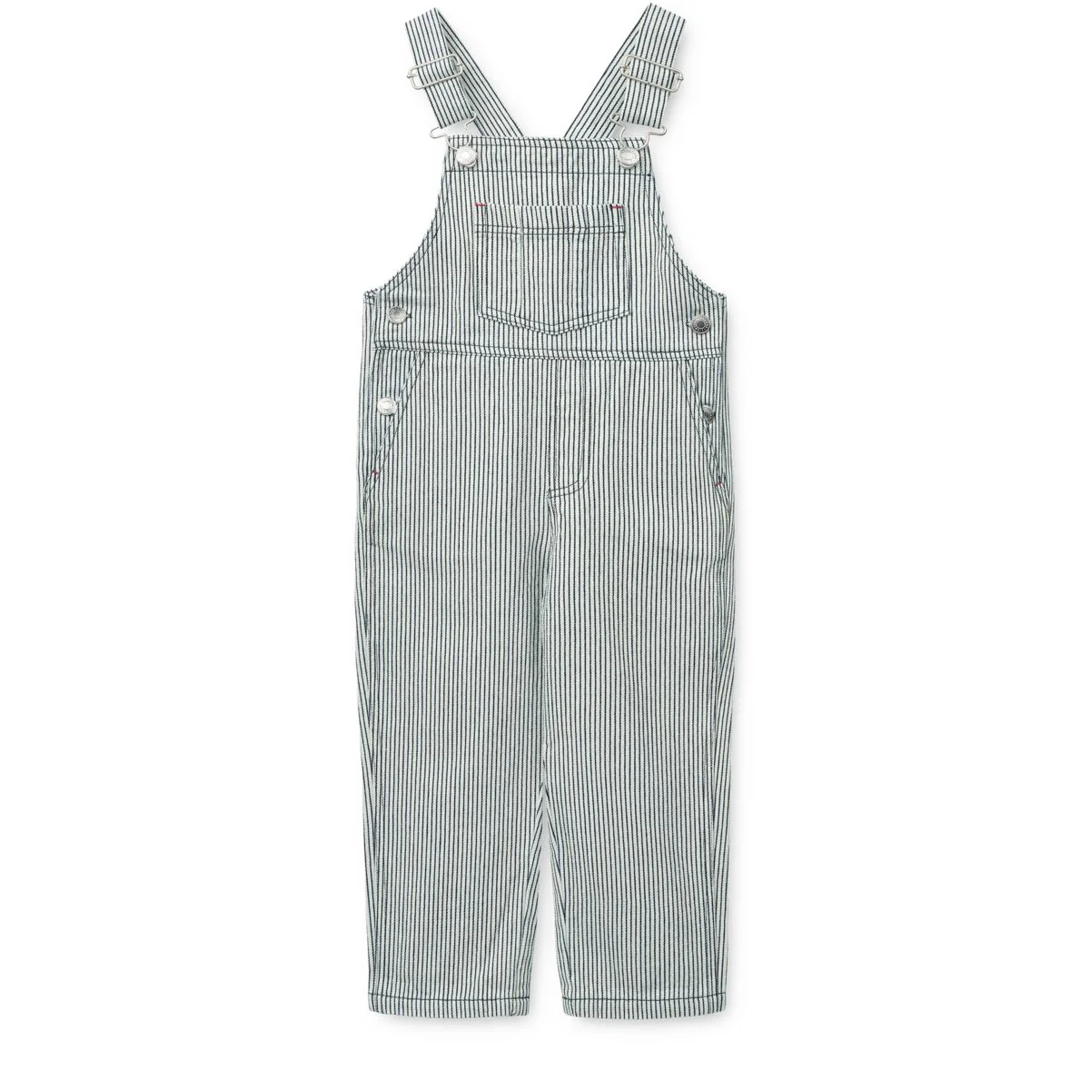 DELANI gestreifte Jeans-Latzhose - Classic navy / Creme de la creme