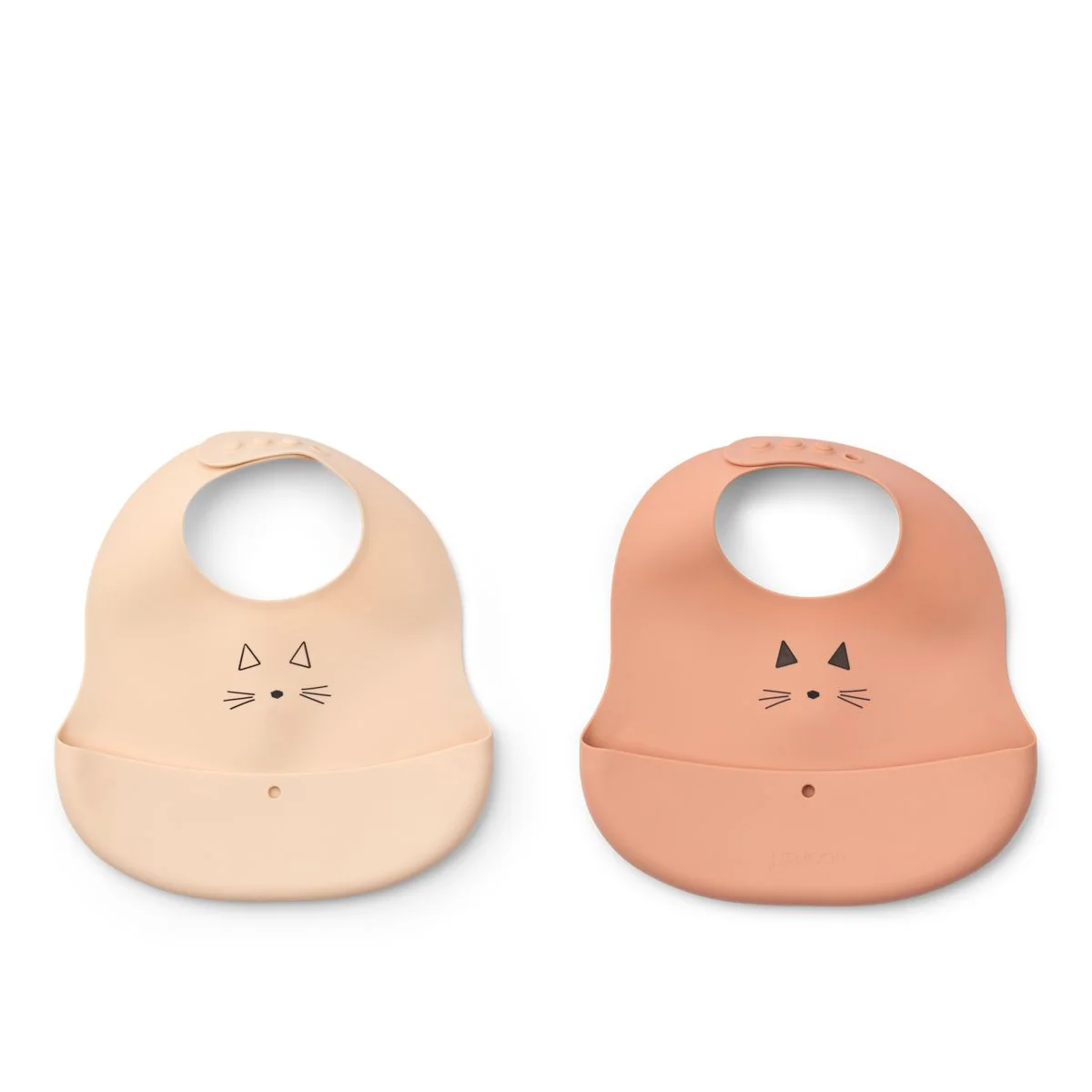 EMBER Bedruckte Lätzchen, 2er-Pack - Cat Appleblossom / Tuscany rose