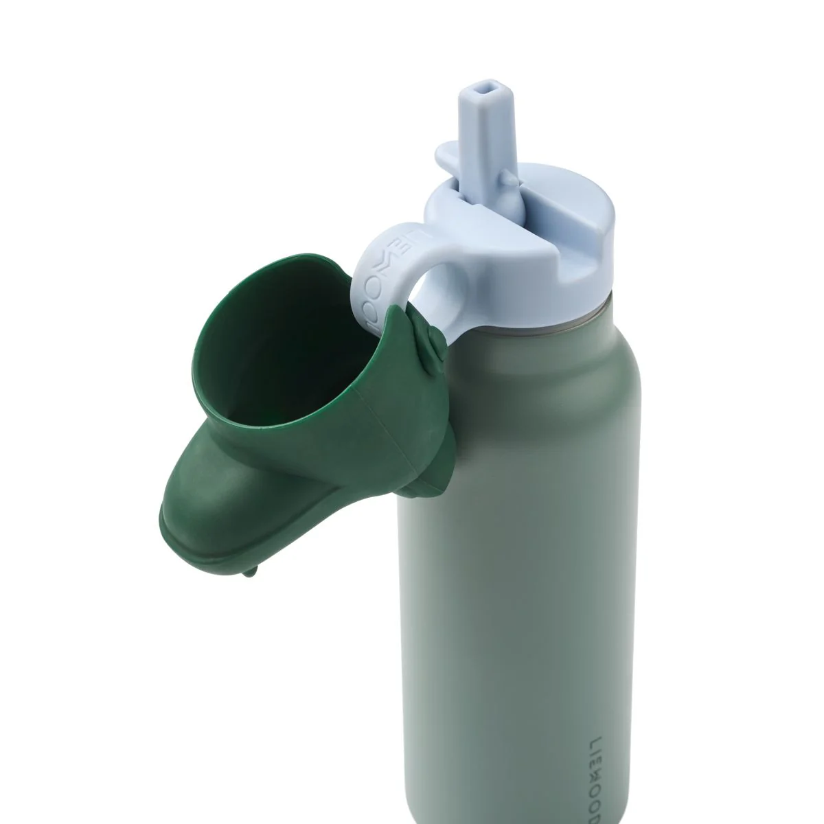 FALK Wasserflasche mit Krokodil-Deckel 350 ml - Peppermint / Garden green - Image 3