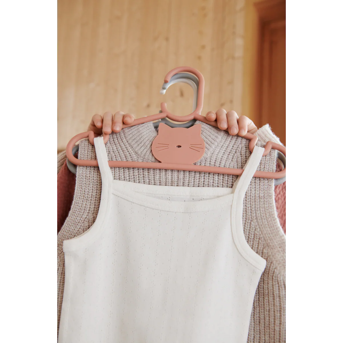 Falton Kleiderbügel mit Tierdetails 8er-Pack - Tuscany rose - Image 4