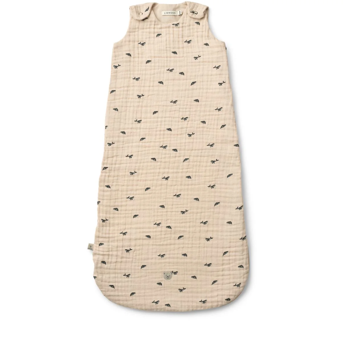 FLORA Bedruckter Schlafsack - Mini whale / Sandy