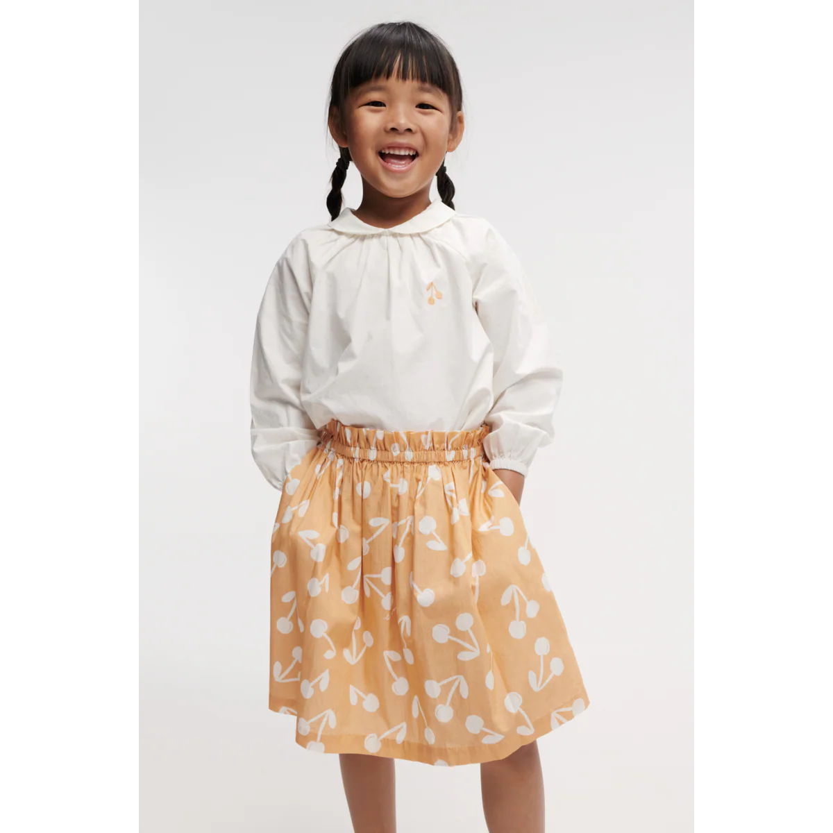GABRIELLA Bedruckter Rock
 - Cherry blossom / Light apricot - Image 4