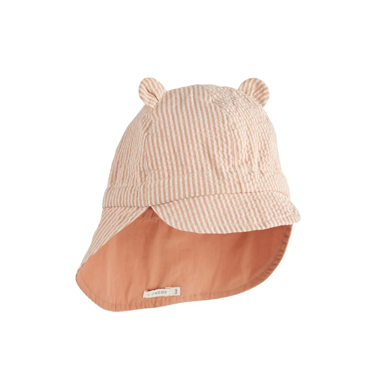 Gorm Sonnenhut aus Leinen - Y/D Stripe Tuscany rose / Sandy