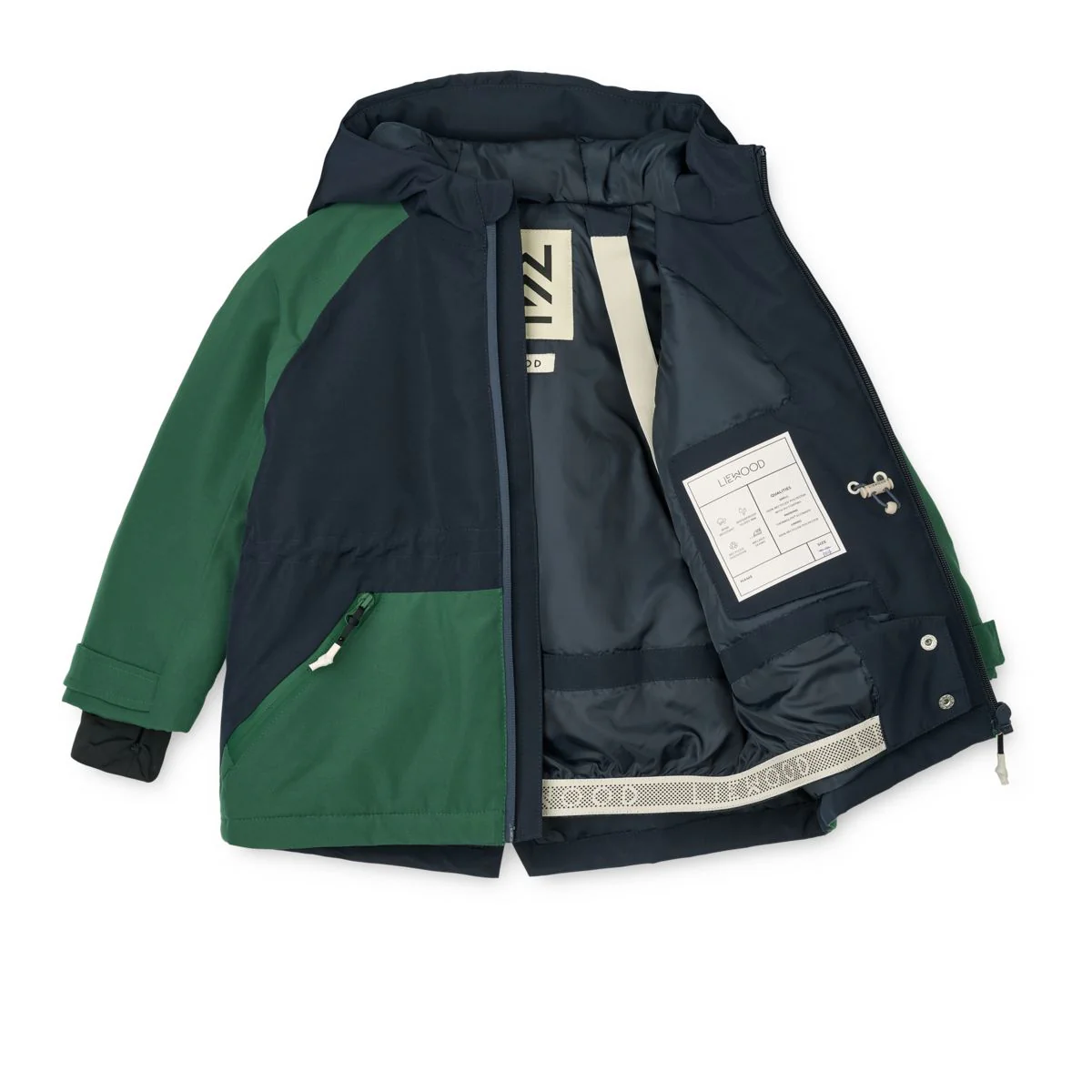 KALLE Winterjacke - Classic navy / Garden green - Image 3