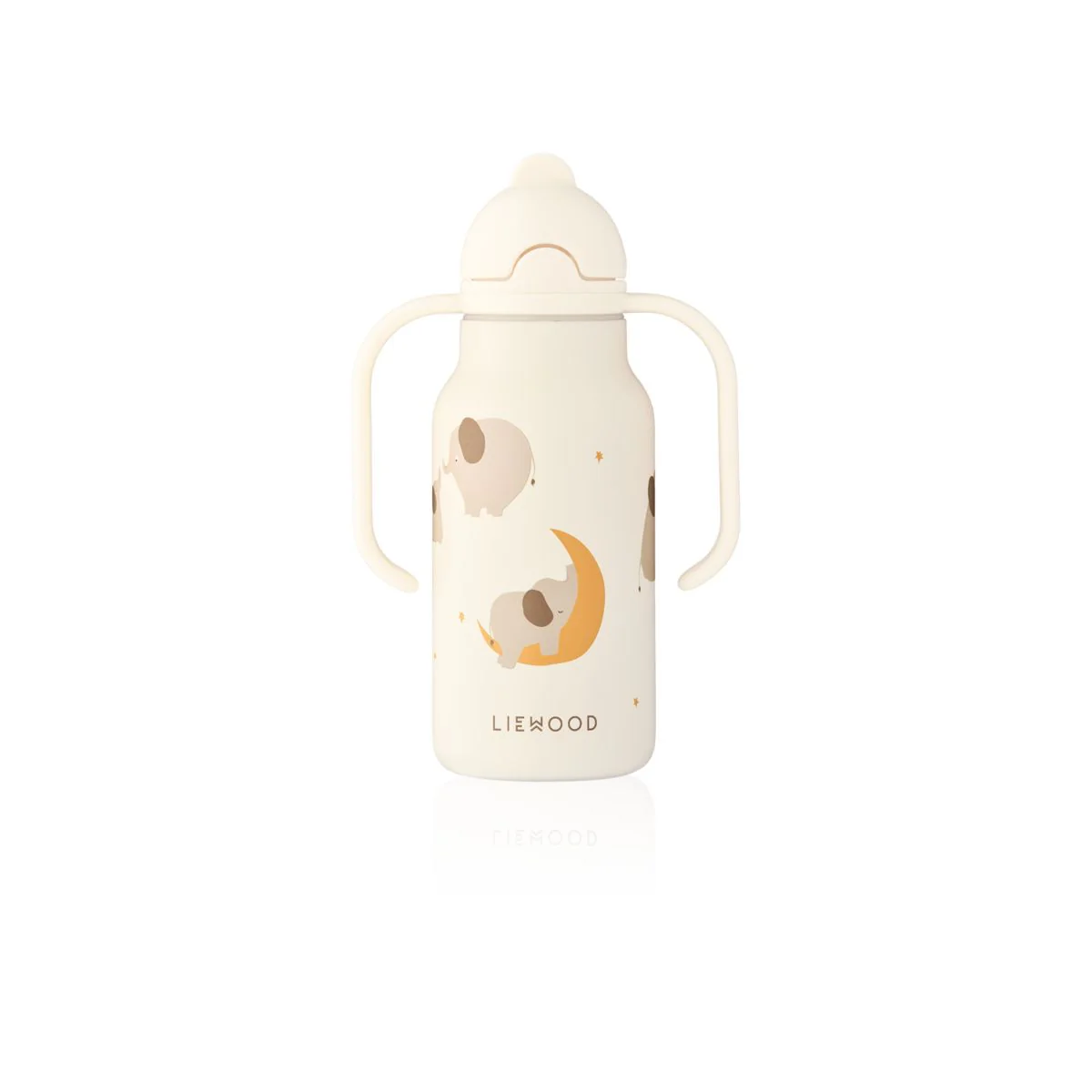 KIMMIE Edelstahlflasche 250 ml - Elephant / Creme de la creme