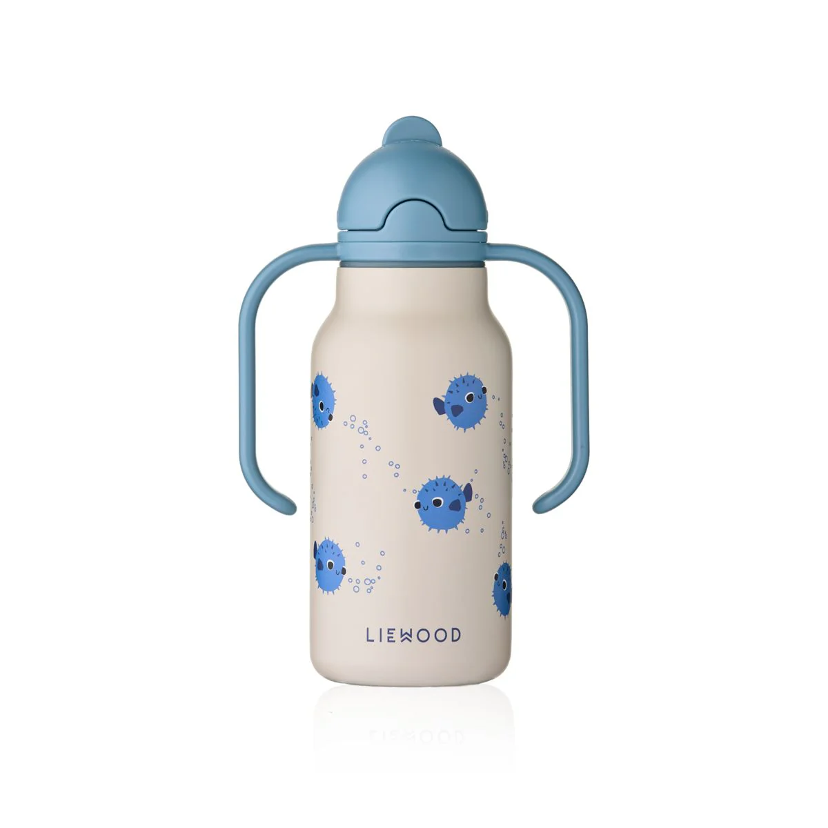 KIMMIE Edelstahlflasche 250 ml - Pufferfish / Sandy