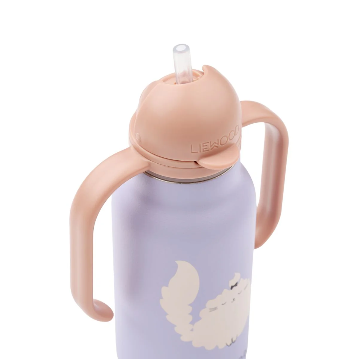 KIMMIE Edelstahlflasche 250 ml - Cat / Warm lilac - Image 2