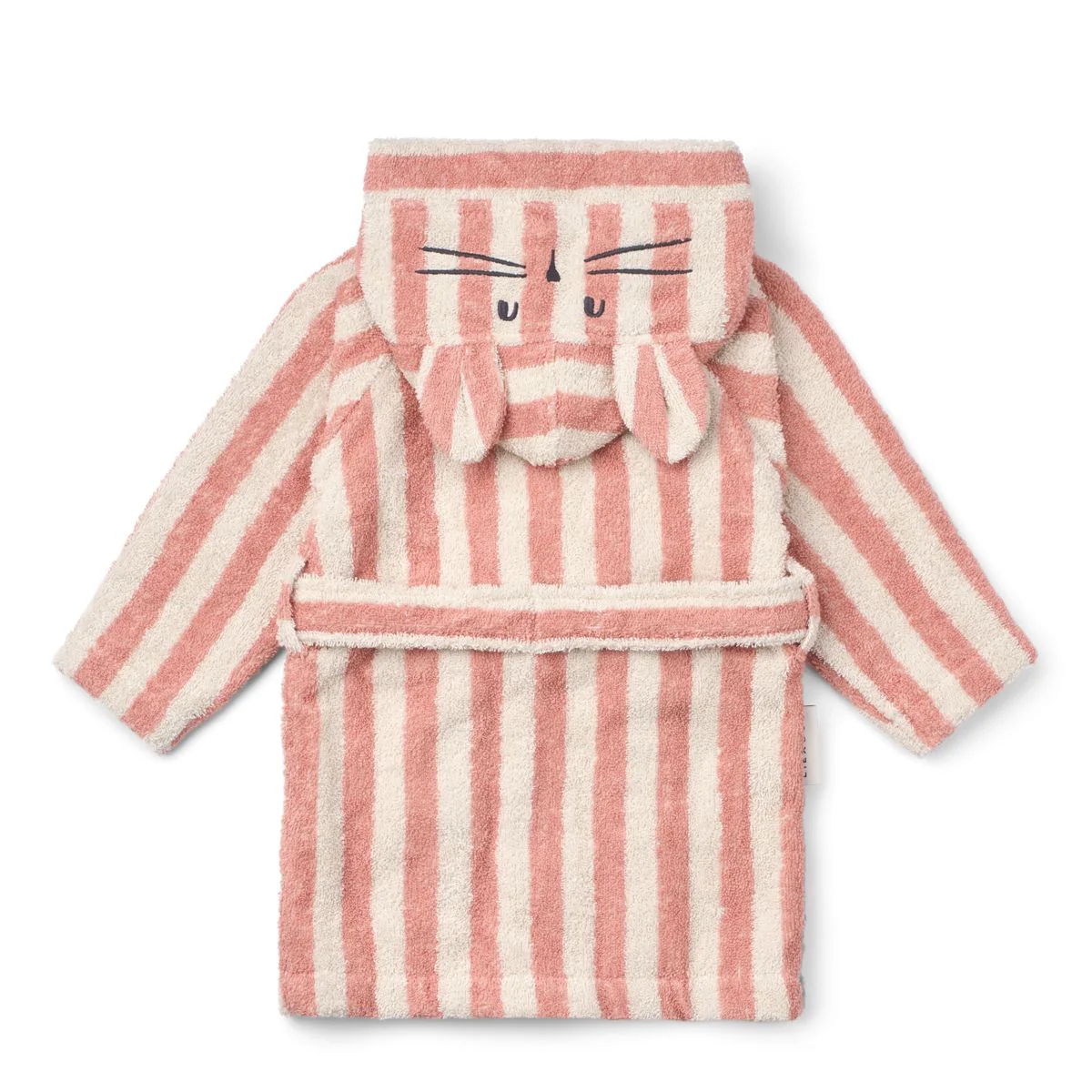 LILY Bademantel - Coral blush / creme de la creme stripe - Image 2