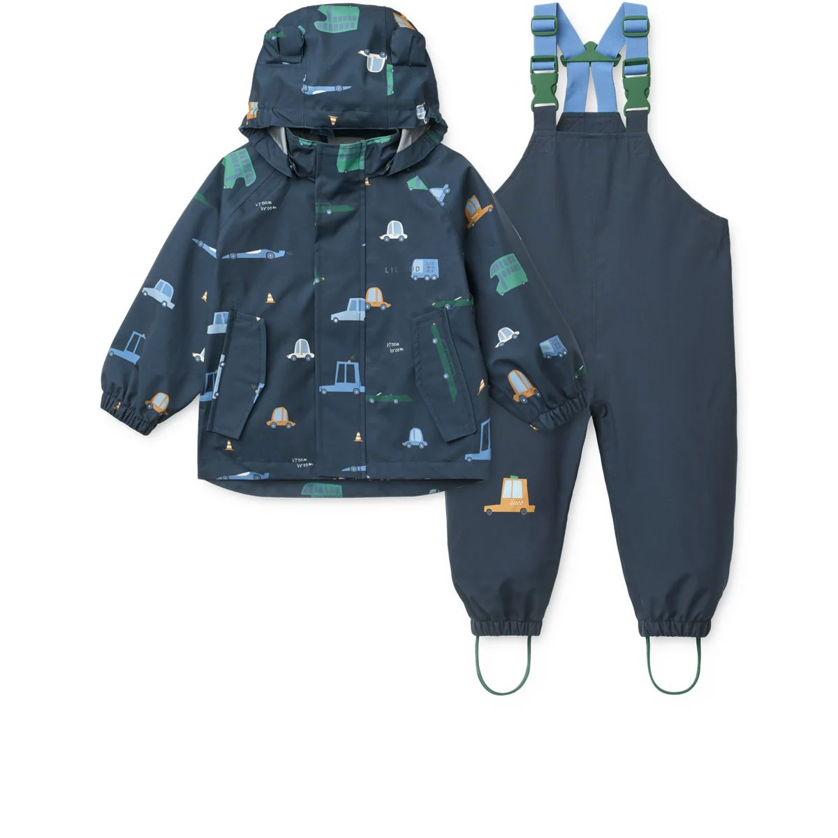 Manu Regenbekleidungsset - Cars / Classic navy