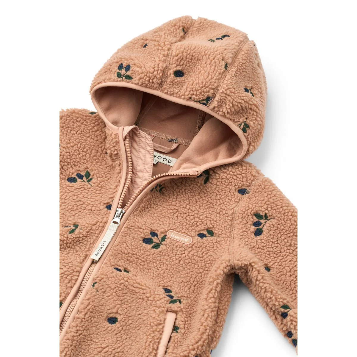 MARA Fleecejacke - Berry / Pale tuscany / Embroidery - Image 3