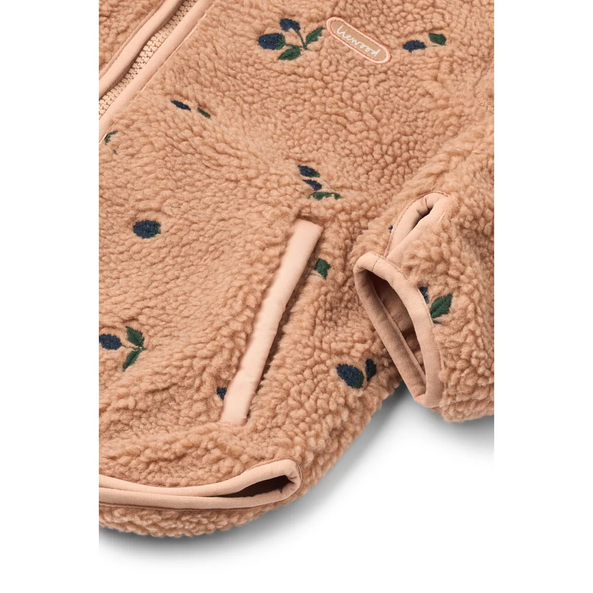 MARA Fleecejacke - Berry / Pale tuscany / Embroidery - Image 4