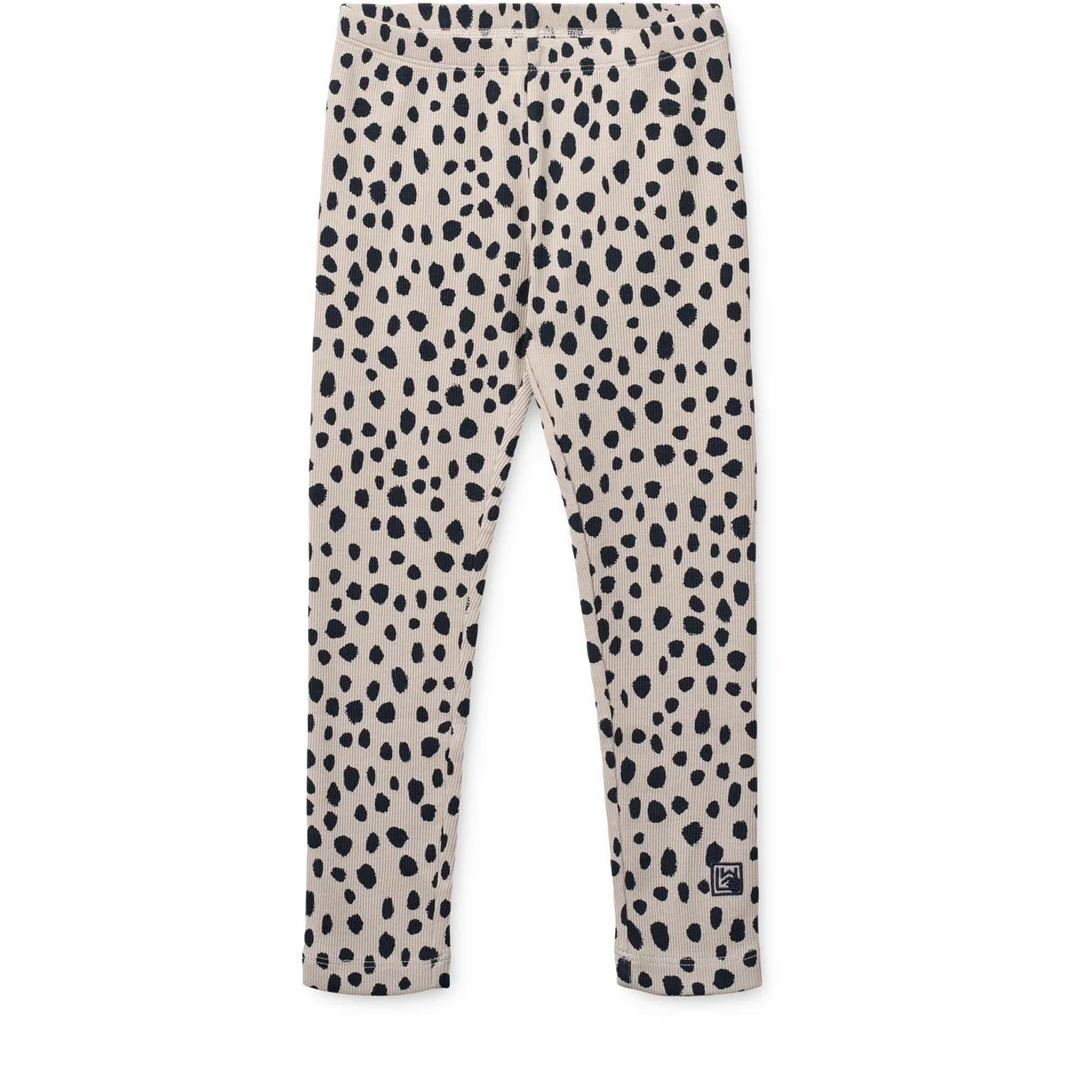 MARIEN bedruckte Ripp-Leggings - Leo spots / Mist