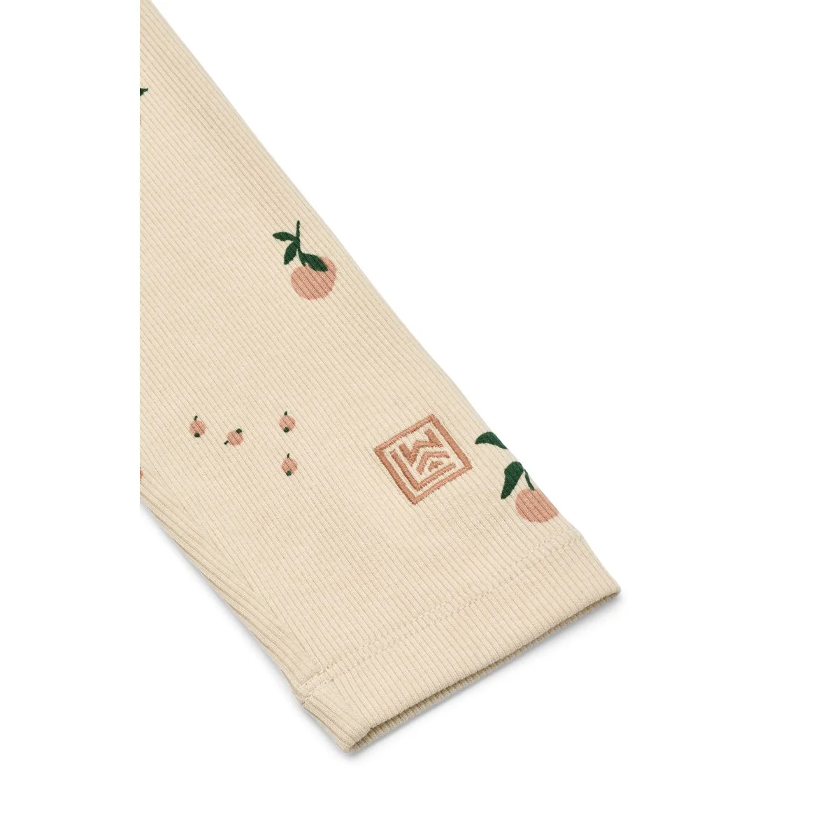 MARIEN bedruckte Ripp-Leggings - Peach / Sea shell - Image 2