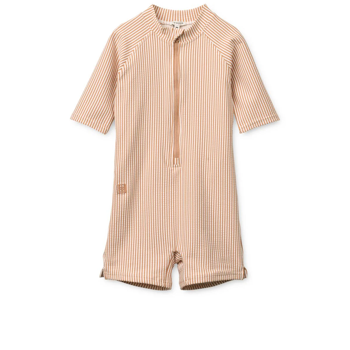 Max Schwimm-Jumpsuit Seersucker - Y/D stripe Pale tuscany / Creme de la creme
