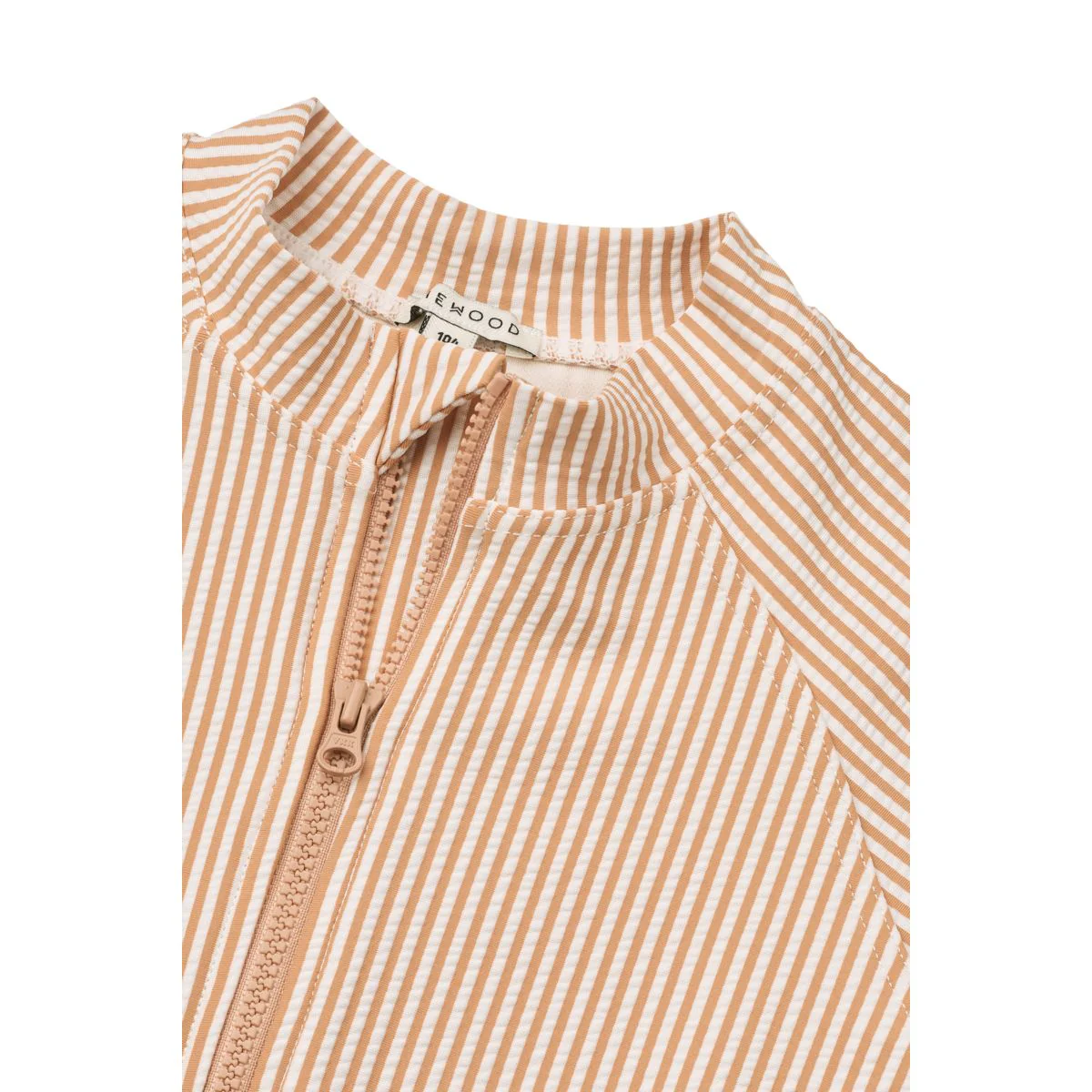 Max Schwimm-Jumpsuit Seersucker - Y/D stripe Pale tuscany / Creme de la creme - Image 3