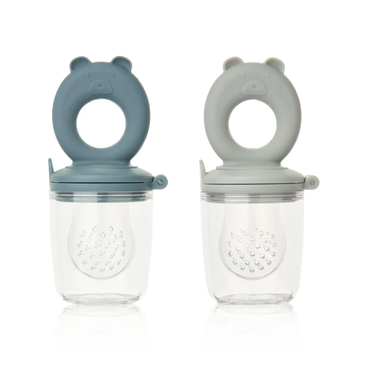 Miranda Fruchtschnuller 2er Pack - Whale blue / Dove blue