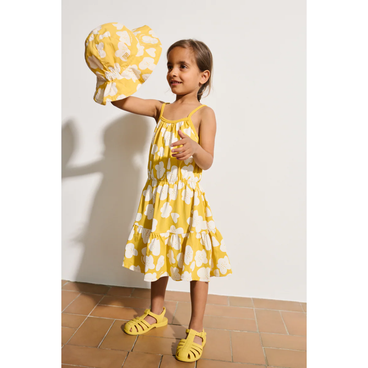 MOLLIE Kleid - Flower / Lemon yellow - Image 4