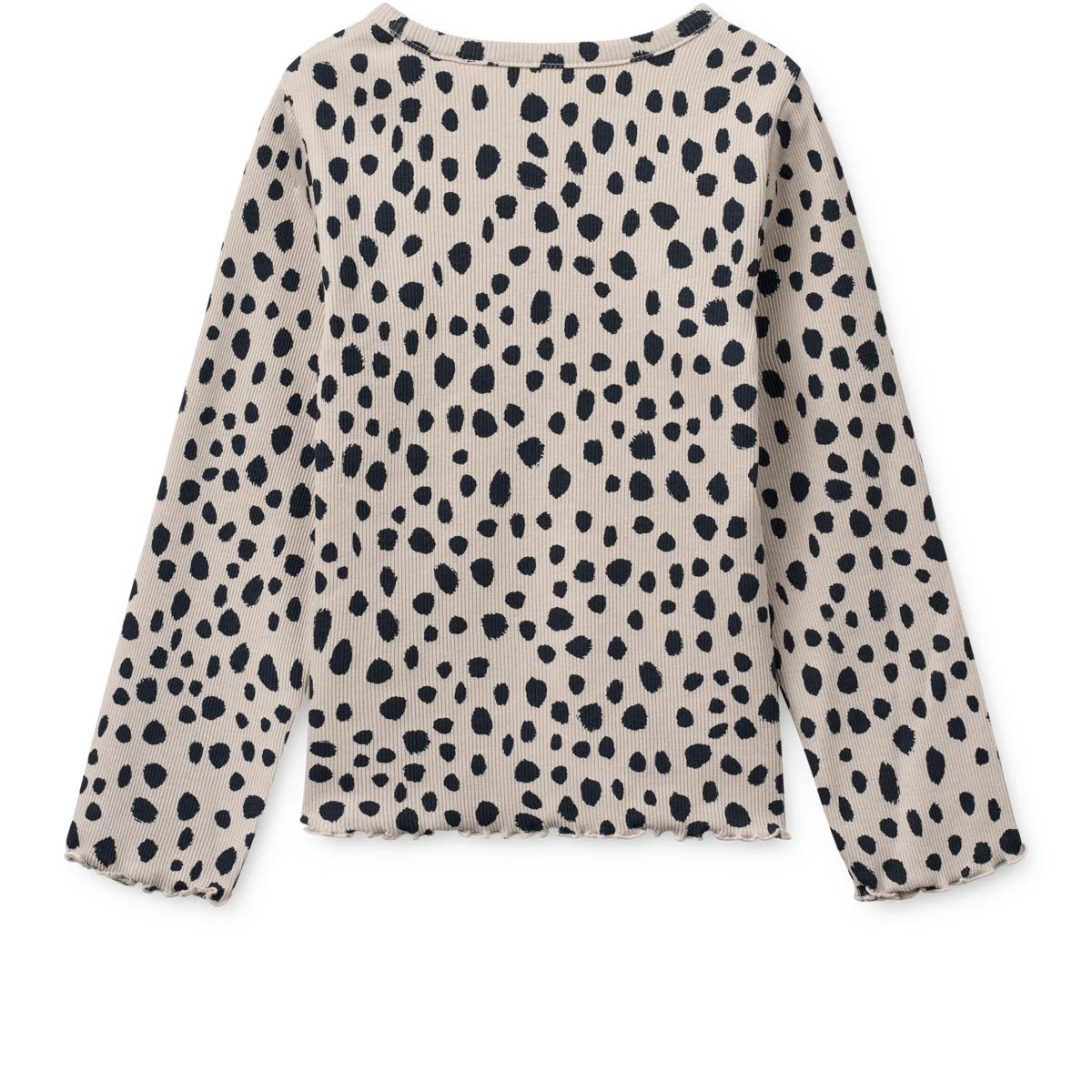 NIEVE bedrucktes Langarm-Ripp-T-Shirt - Leo spots / Mist - Image 2