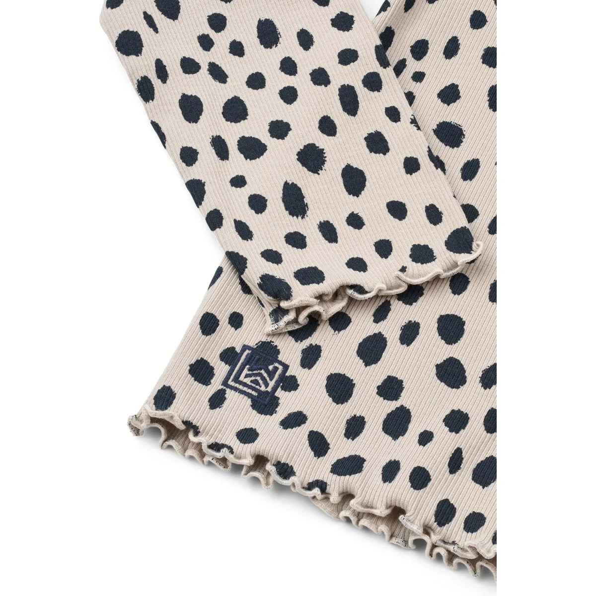 NIEVE bedrucktes Langarm-Ripp-T-Shirt - Leo spots / Mist - Image 3