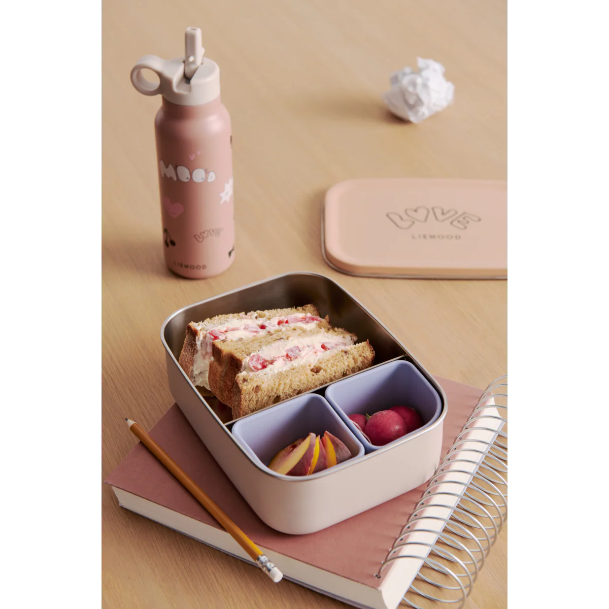 NINA Edelstahl-Lunchbox - Love / Pale tuscany - Image 3