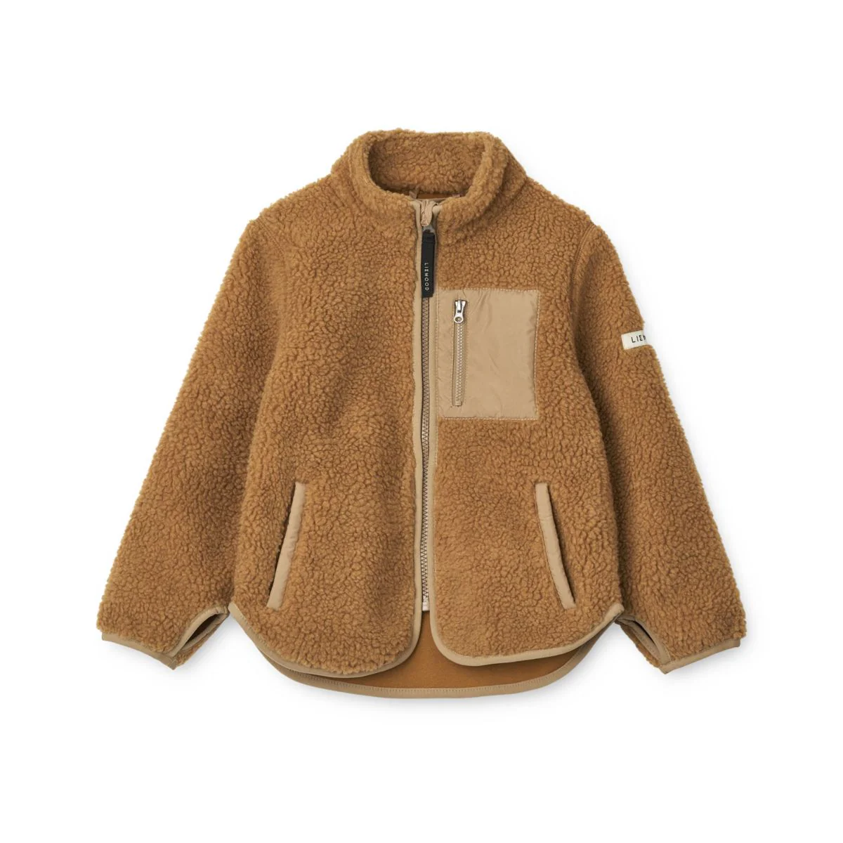 Nolan Fleecejacke - Golden caramel oat mix