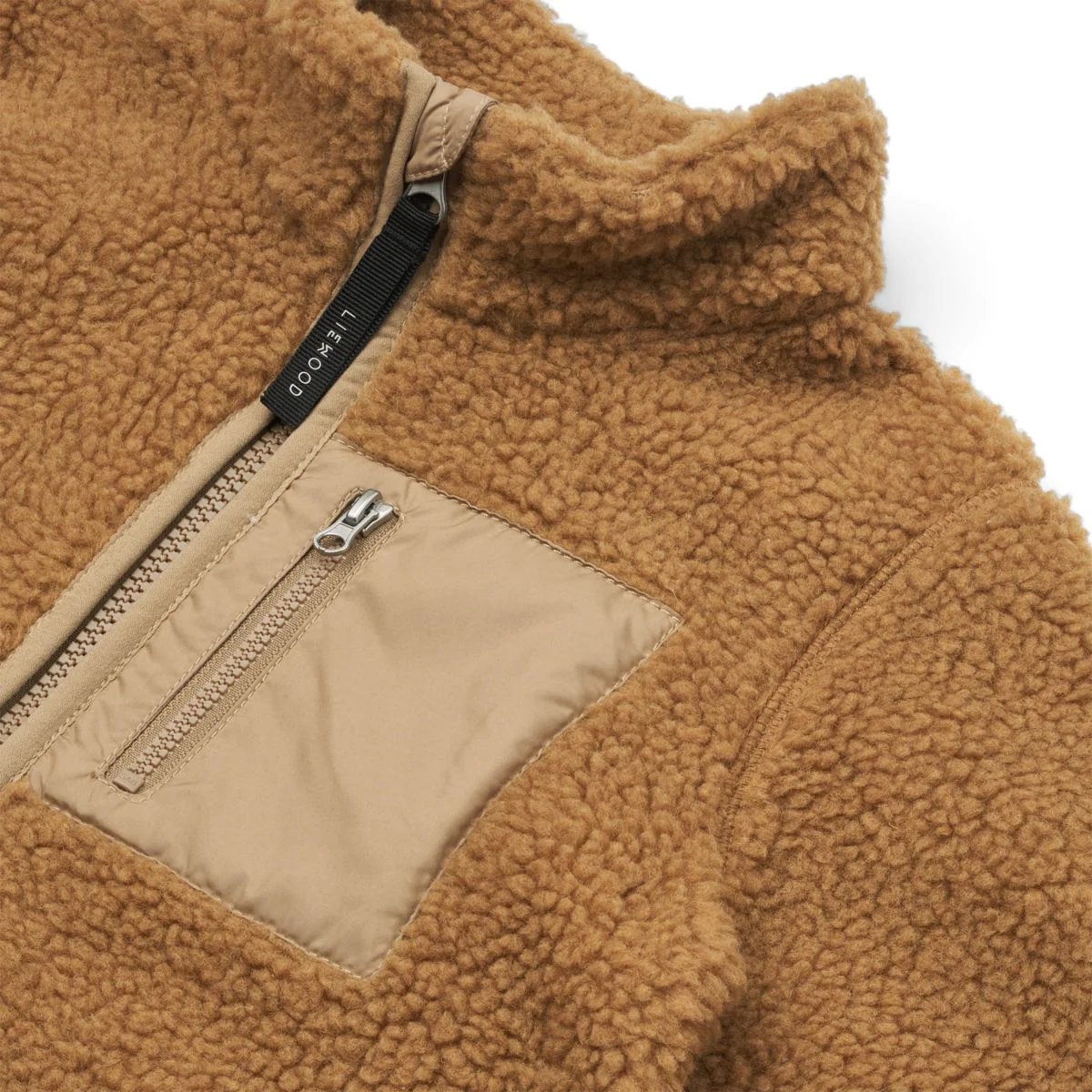 Nolan Fleecejacke - Golden caramel oat mix - Image 3