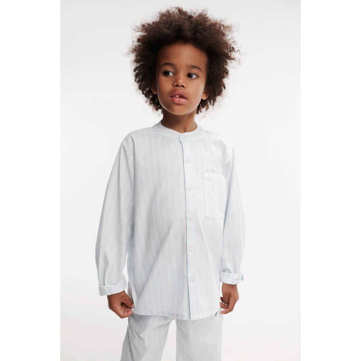 Orlando-Streifen-Hose - Y/D stripe Pure sky / Creme de la creme - Image 4