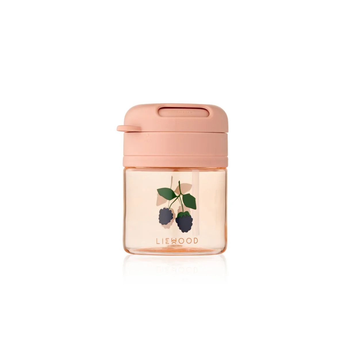 PAVIA Tritan-Becher mit Strohhalm - Berry / Pale Tuscany
