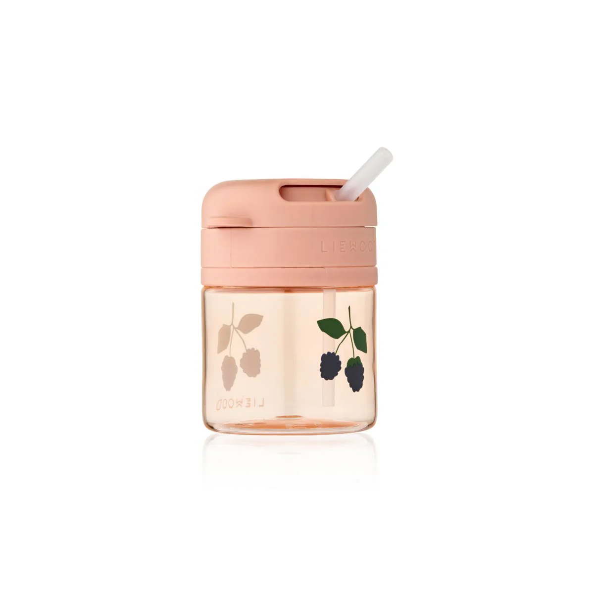 PAVIA Tritan-Becher mit Strohhalm - Berry / Pale Tuscany - Image 2