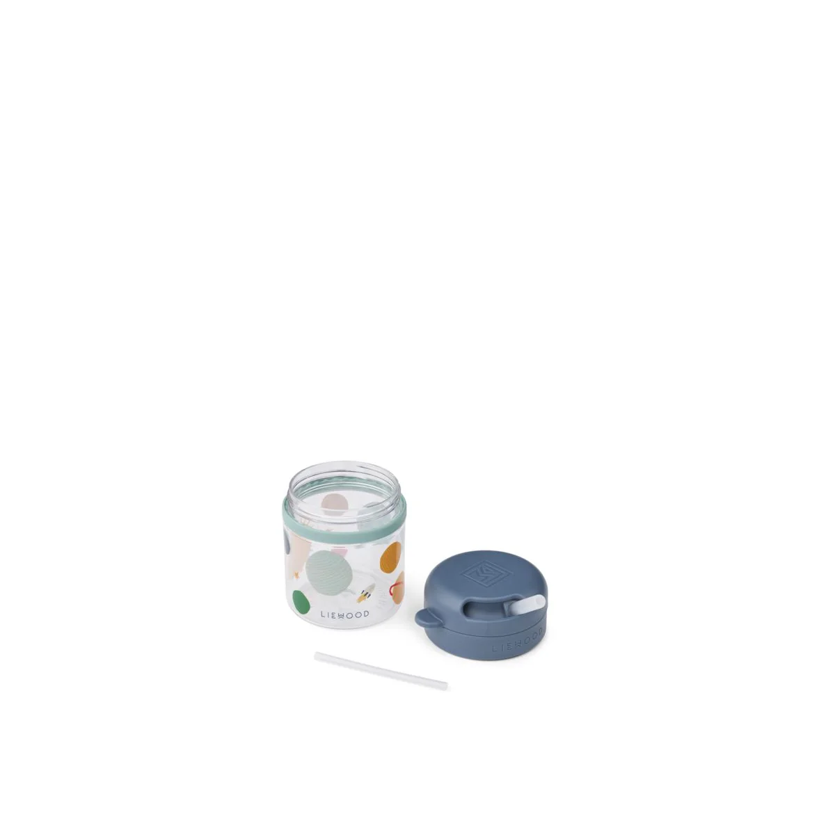 PAVIA Tritan-Becher mit Strohhalm - Universe / Classic navy - Image 3