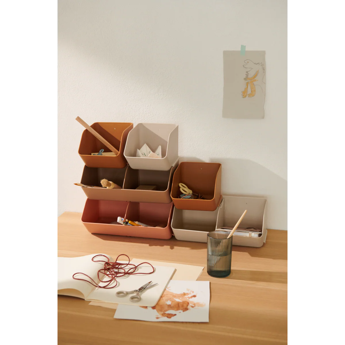 Rosemary Schreibtisch-Organizer (Teil eines 2er-Packs in Größe M) - Sandy - Image 4