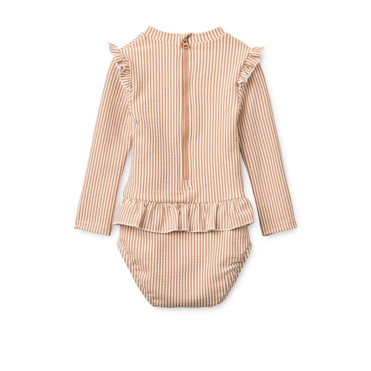 SILLE Seersucker-Baby-Badeanzug - Y/D stripe Pale tuscany / Creme de la creme - Image 2