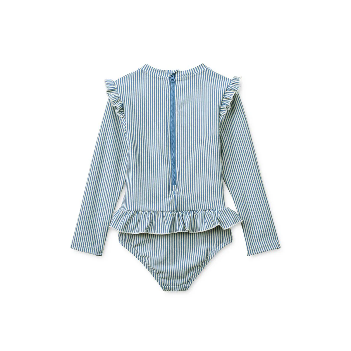 Sille Baby-Badeanzug aus Seersucker in Jumpsuit-Passform - Riverside / Creme de la creme - Image 2