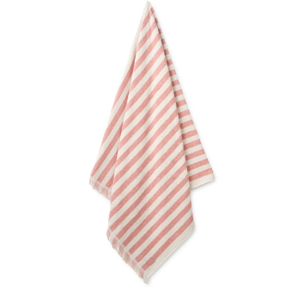 Sommer-Handtuch - Coral blush / creme de la creme stripe - Image 2