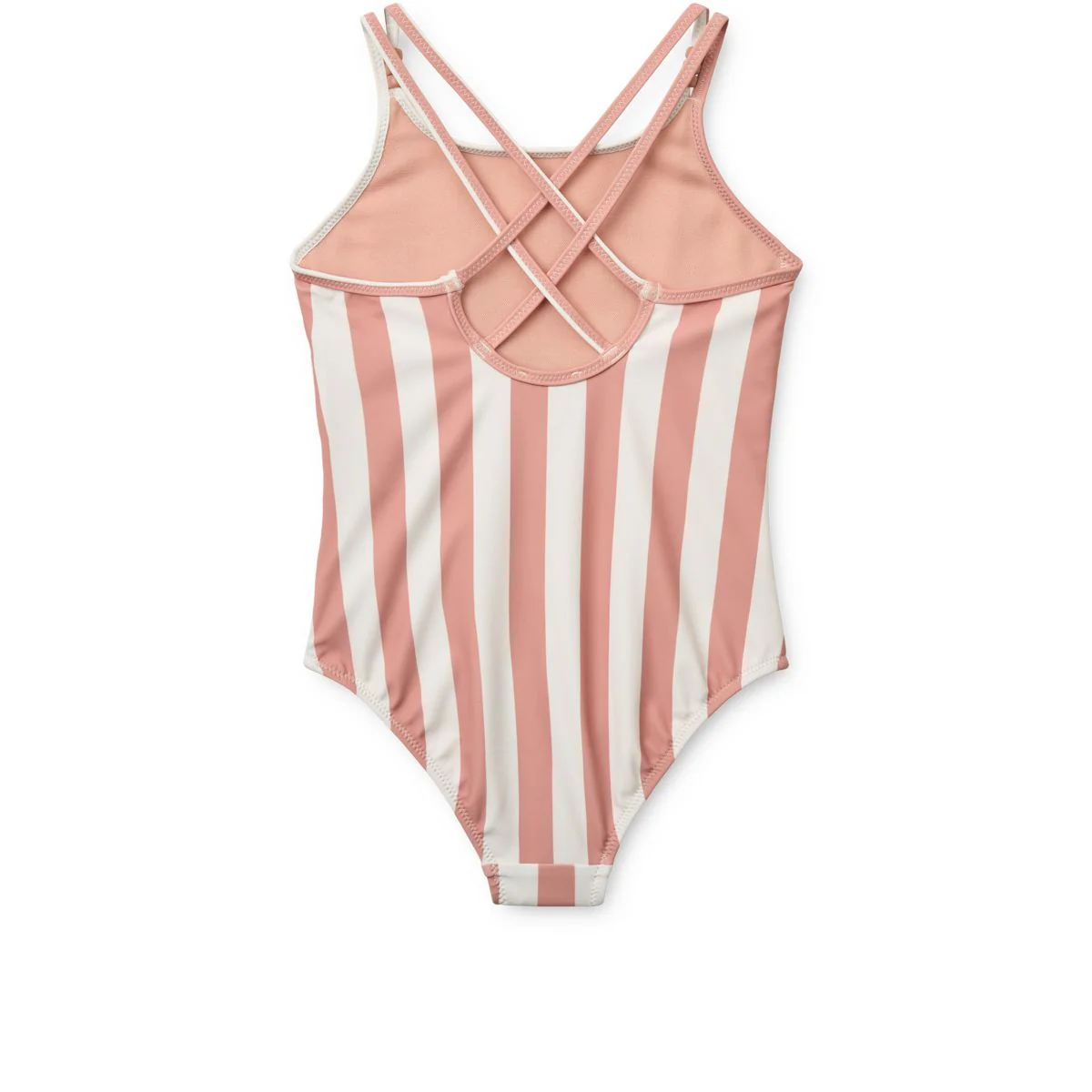 Suna Gestreifter Badeanzug - Coral blush / creme de la creme stripe - Image 2