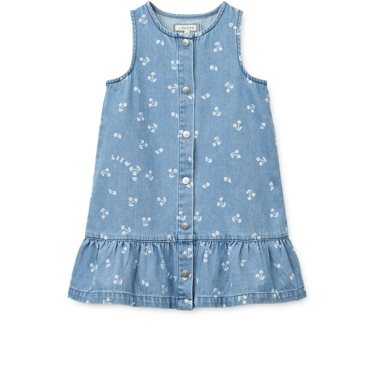 SYBILLA Leichtes Denim-Kleid - Cherry heart sandy / Denim