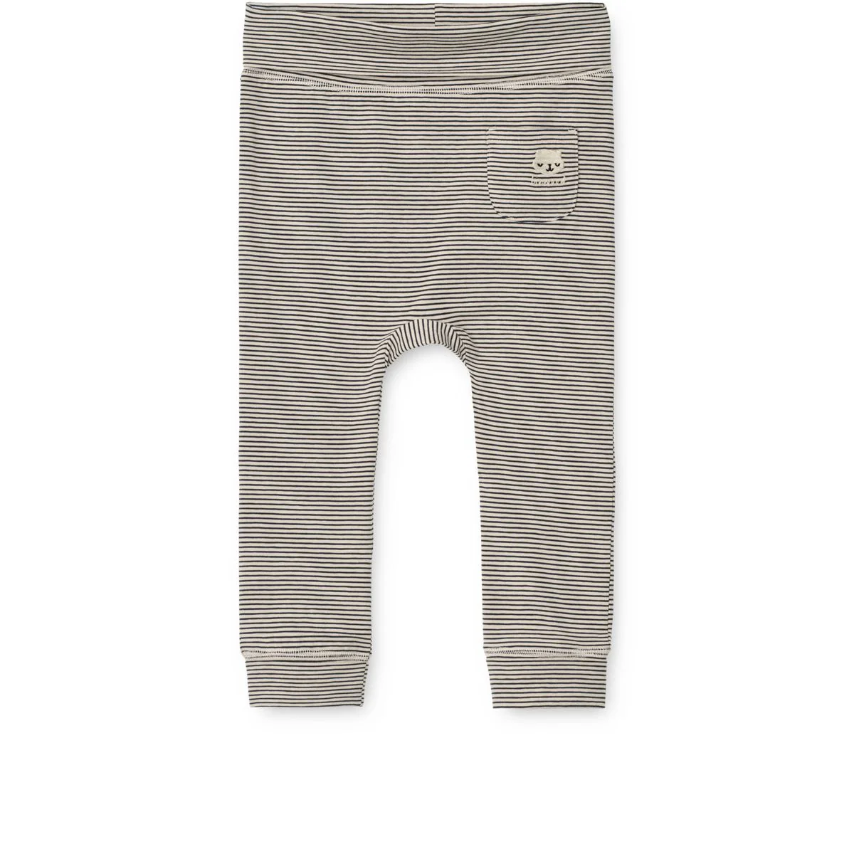 SYON Grow Baby-Leggings - Y/D Sandy / Classic navy stripe