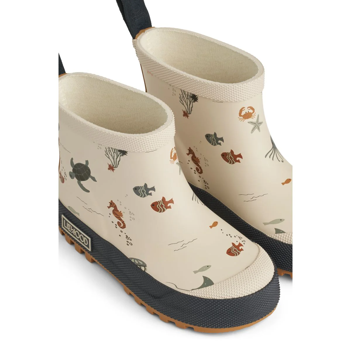 Tekla Kurzer Regenstiefel mit Print - Sea creature / Sandy - Image 4