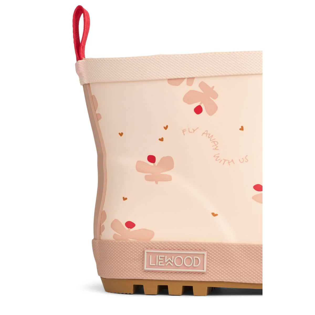 Tekla Kurzer Regenstiefel mit Print - Mini Butterfly / Apple blossom - Image 5