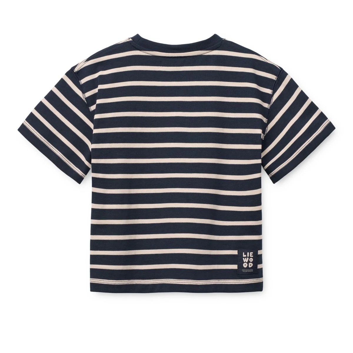 TYLER gestreiftes Kurzarm-T-Shirt - Y/D stripe classic navy sandy - Image 2
