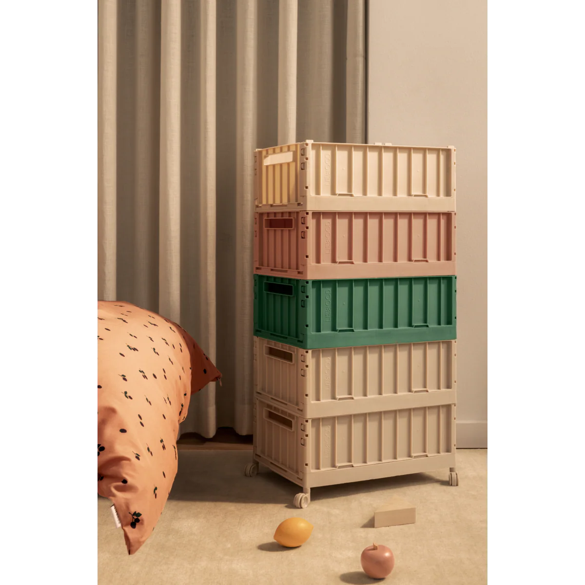 WESTON Aufbewahrungsbox mit Rädern Groß - Sandy - Image 3