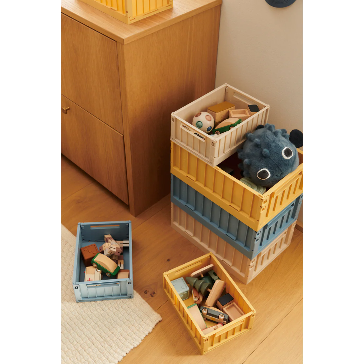 WESTON Aufbewahrungsbox Medium, 2er-Pack - Lemon yellow - Image 4